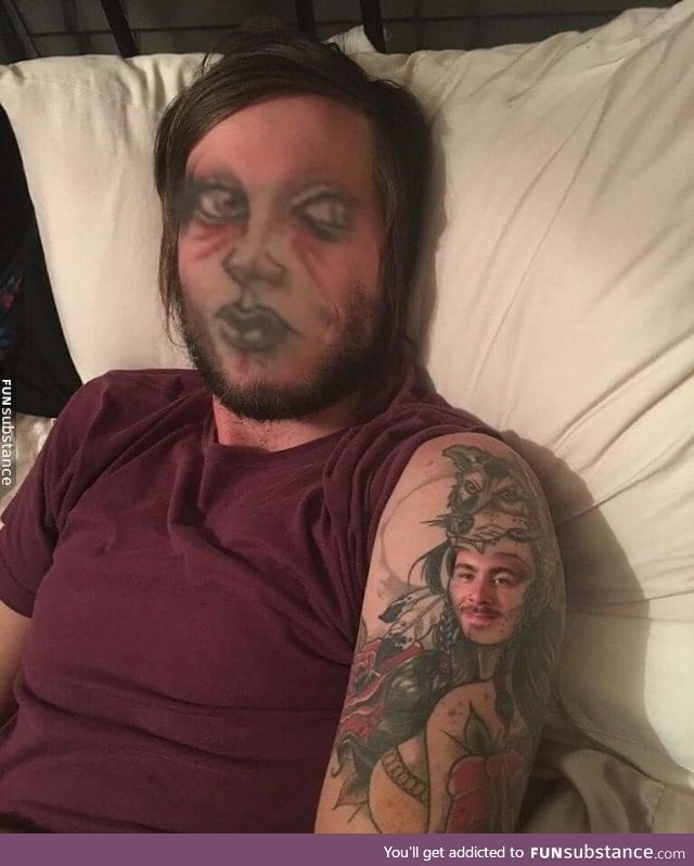 Face swapping a tattoo