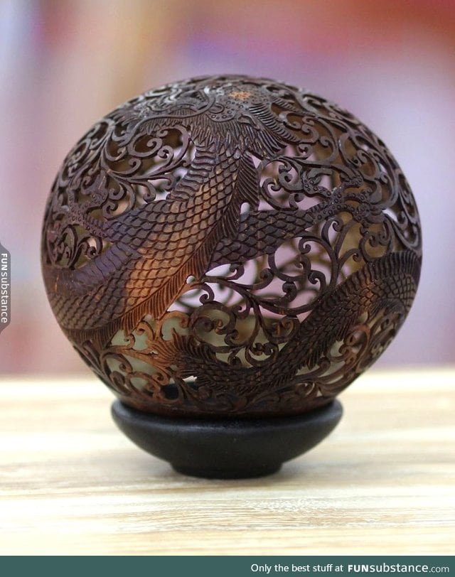 Carved from a Coconut