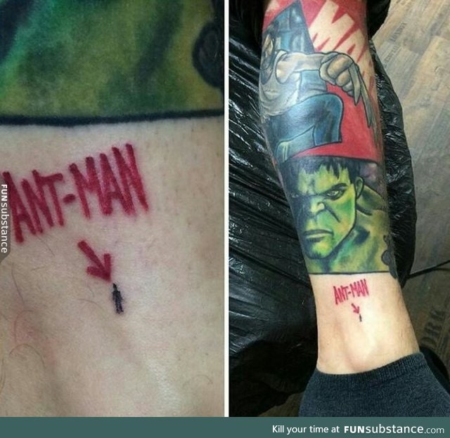 The best way to add Ant-Man to your Marvel tattoo