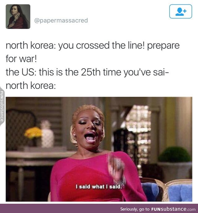 So north Korea is run by sassy black women now?