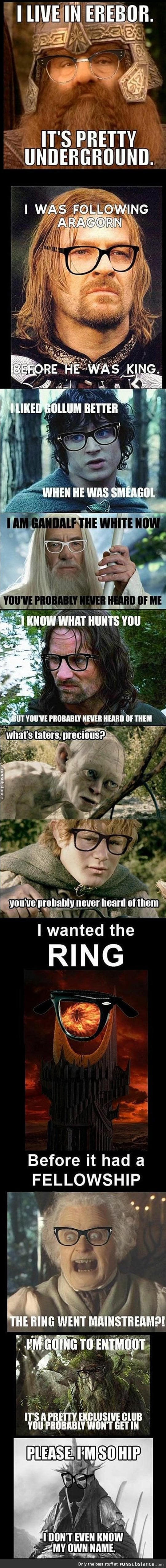 The lord of the rings is full of hipsters