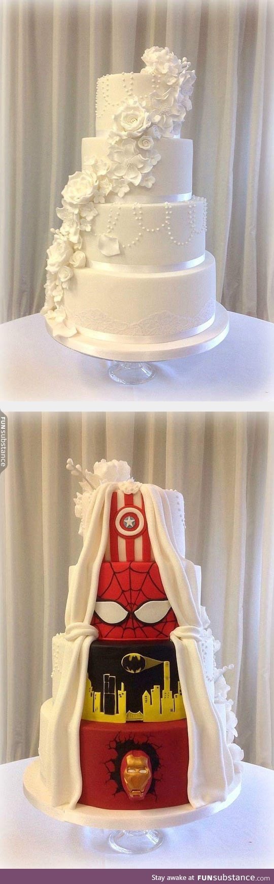 Dual wedding cake