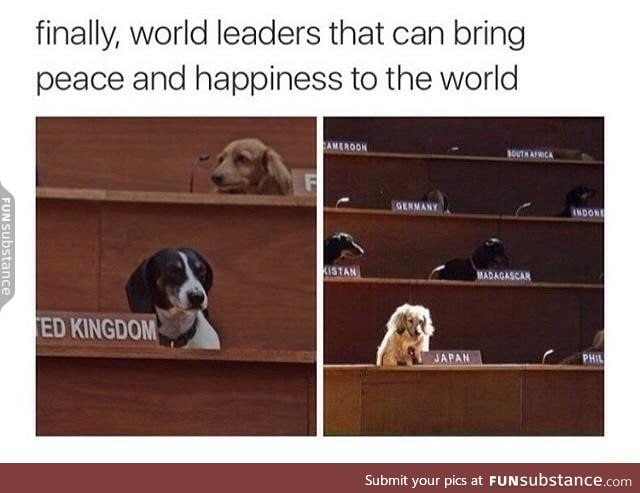 Peaceful world leaders