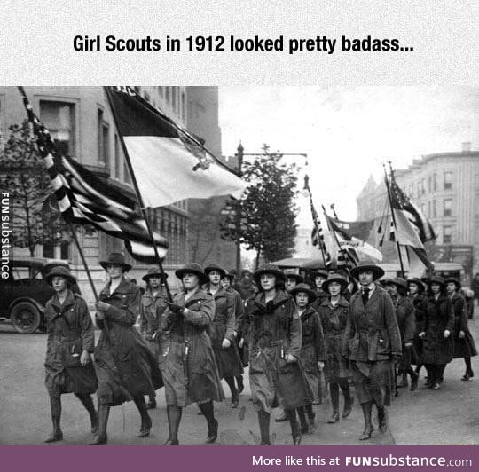 Girl Scouts in 1912