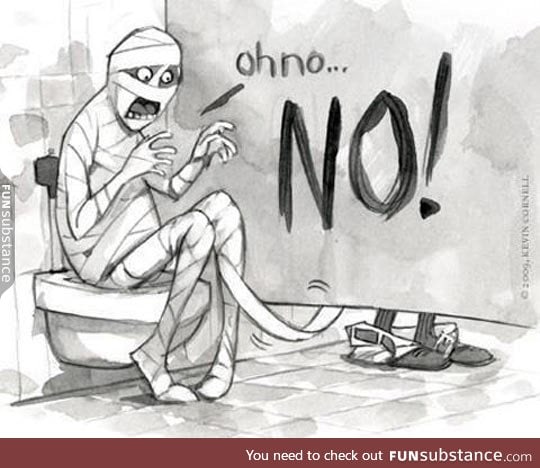 Mummy restroom problems