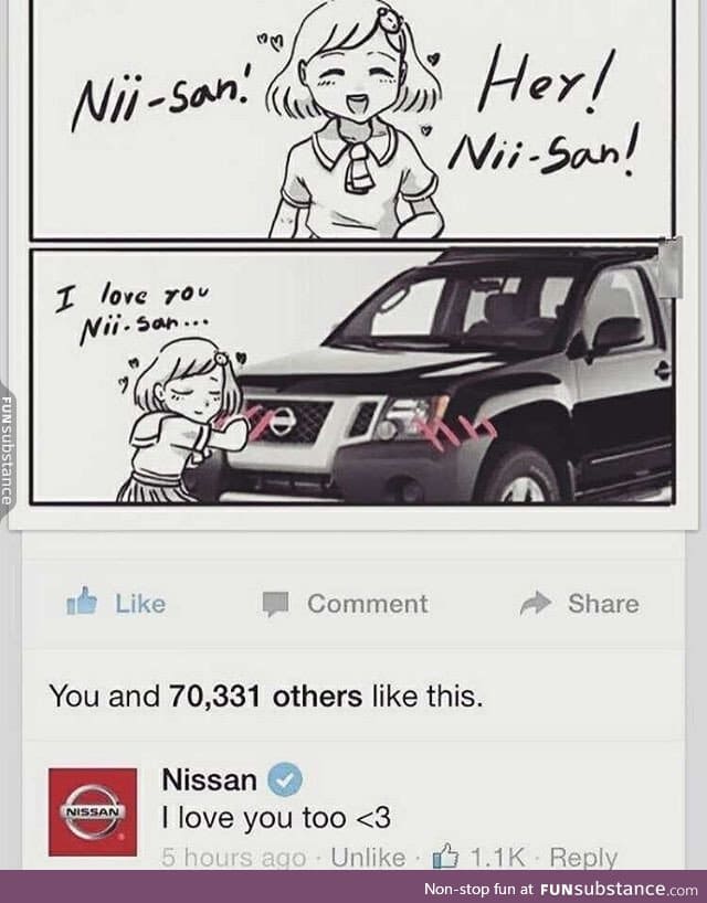 Best one so far, +1 for Nissan