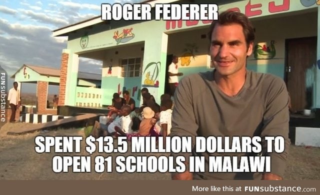 Good guy Roger Feferer!