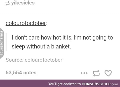 Blankets are amazing any time of year