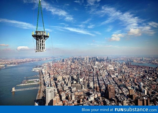 View of New York City from the top of the new World Trade Center