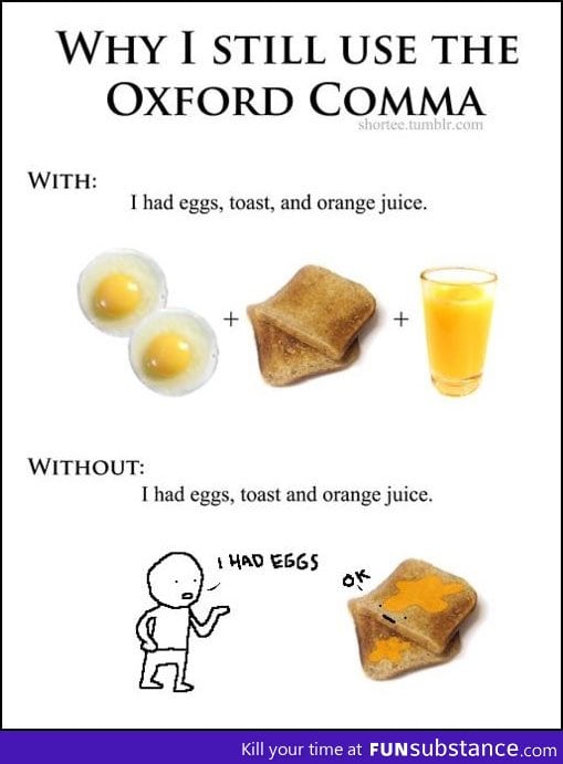 Why I Use The Oxford Comma