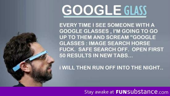 Google glasses prank