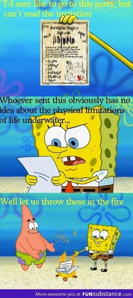 Spongebob's laws of physics