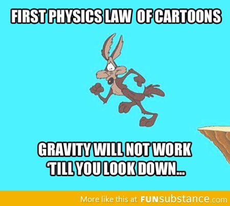 Physics laws in cartoons