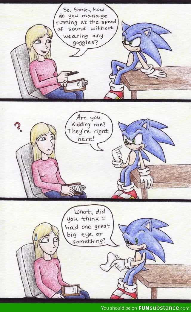 Sonic's eyes finally make sense