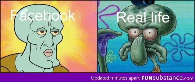 Facebook and Real life photos