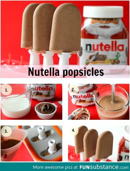 Nutella popsicles