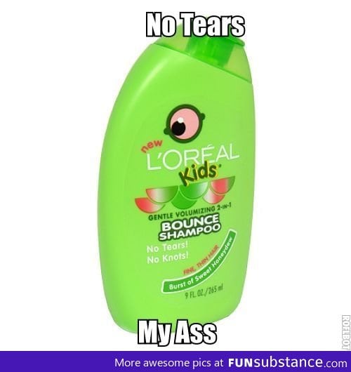 No tears my ass