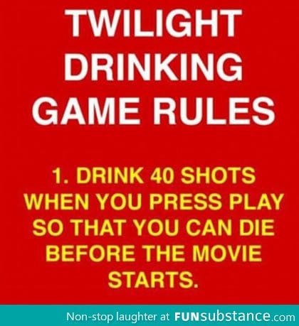 Twilight Drinking Game