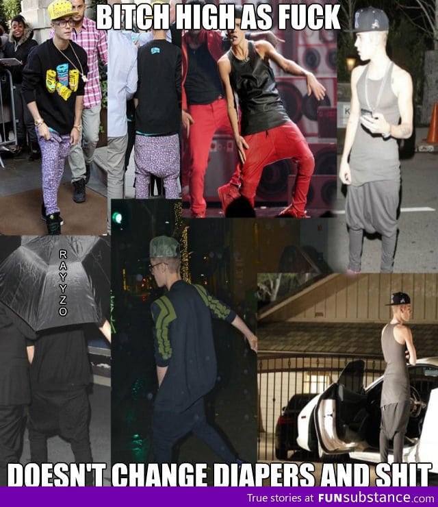 Bieber and his diapers