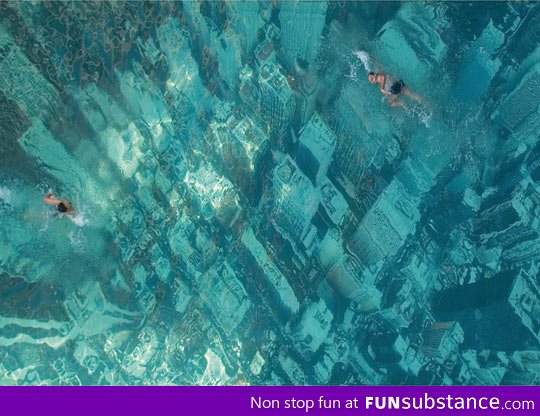 Swimming over a sunken city, Bhakti Park, Wadala