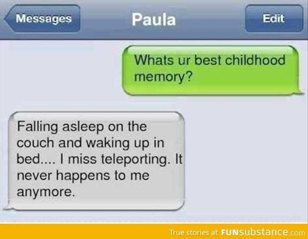 Best childhood memory