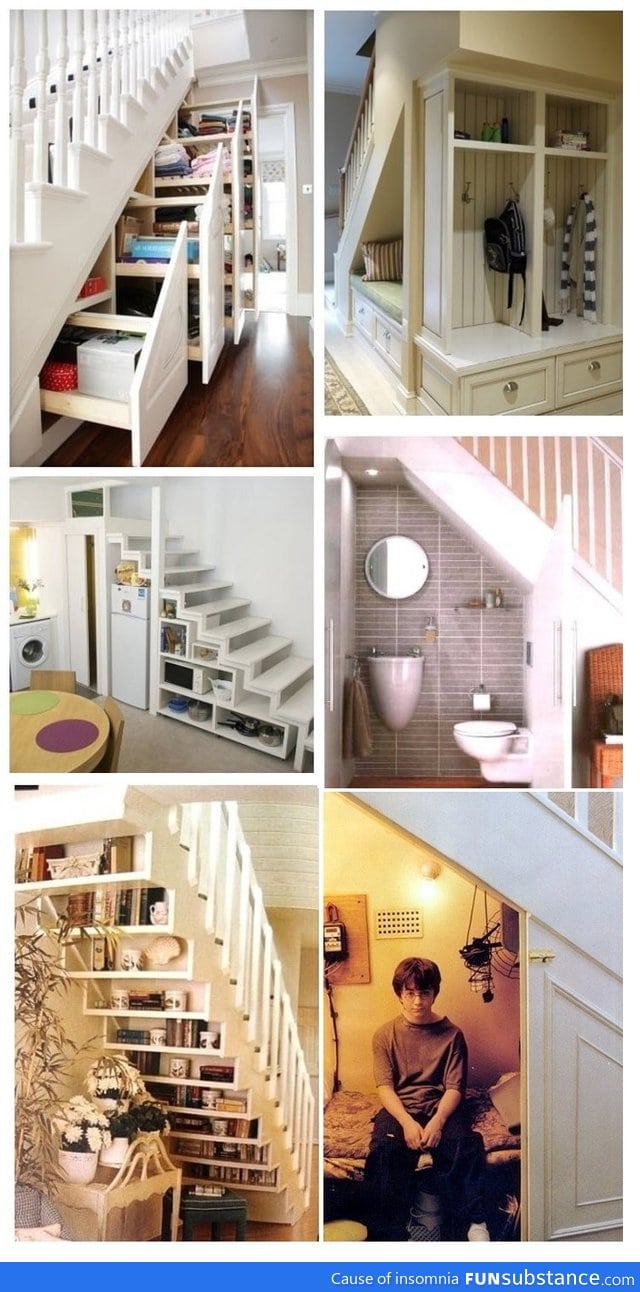Brilliant ideas to use the space under the stairs