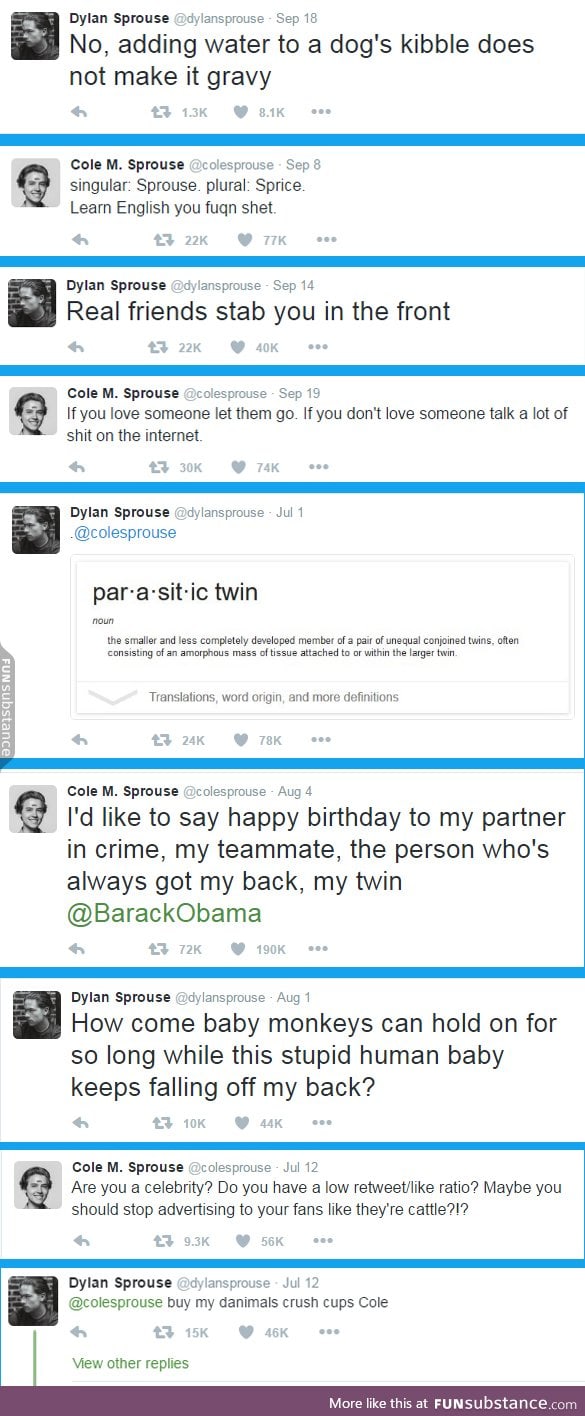 Sprouse Tweet Compilation
