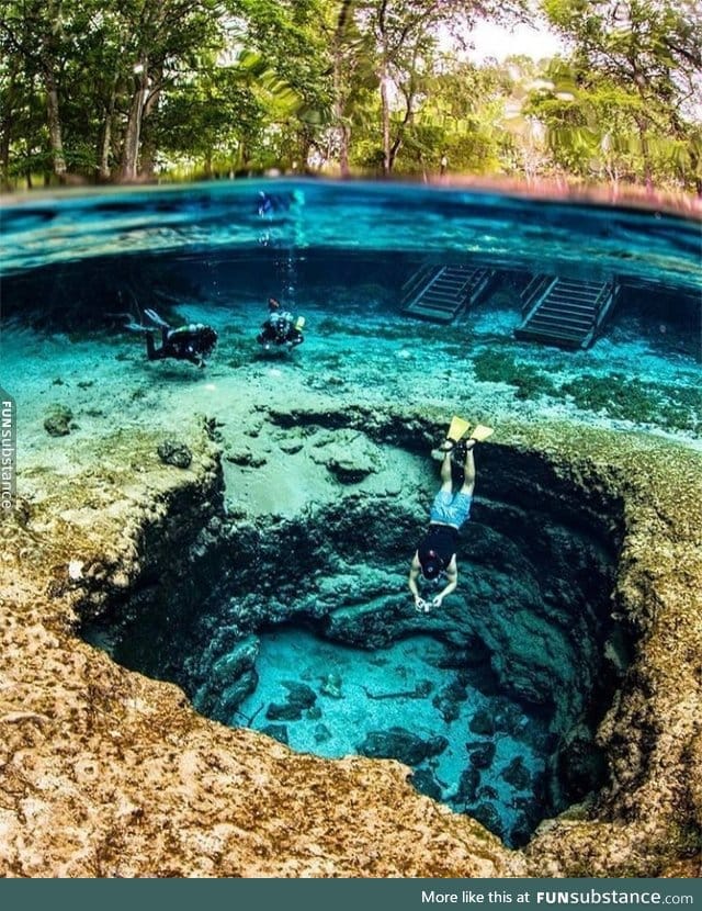 Ginnie Springs is known for having some of the clearest water in the world