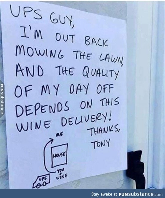Important delivery