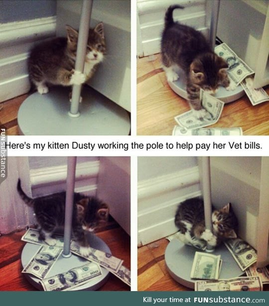 Just helping to pay the bills