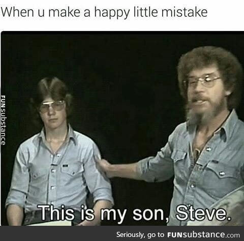 A happy little mistake