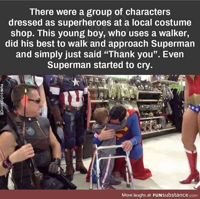 Superman feels