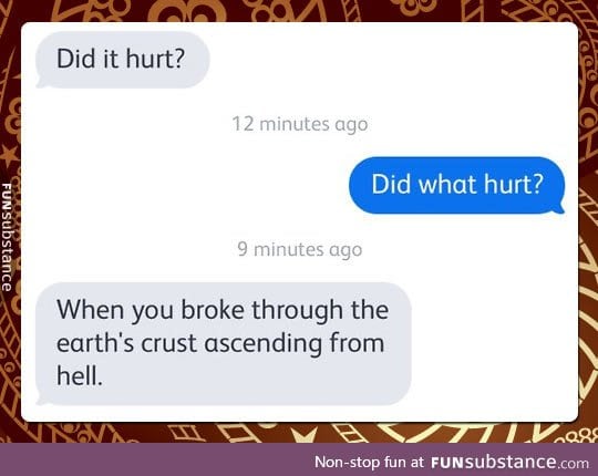 Did what hurt?