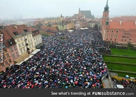 Polish government wants to COMPLETELY ban abortion. They protested