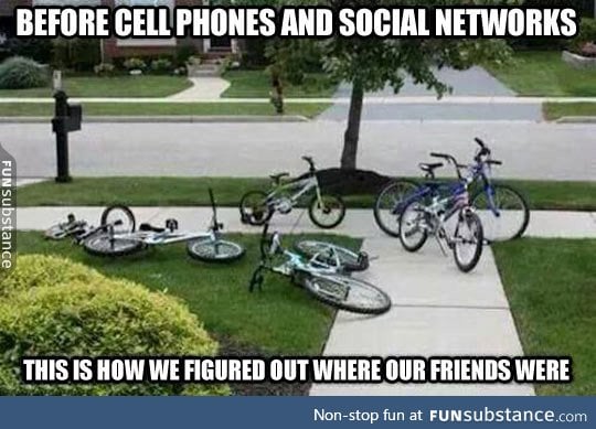 Life before cell phones was so simple