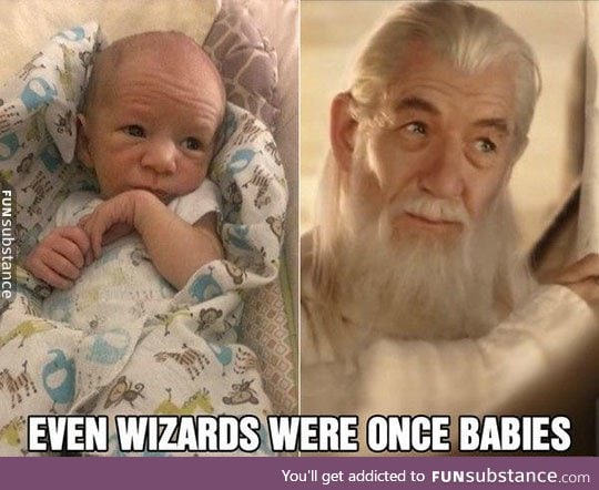 Gandalf as a baby