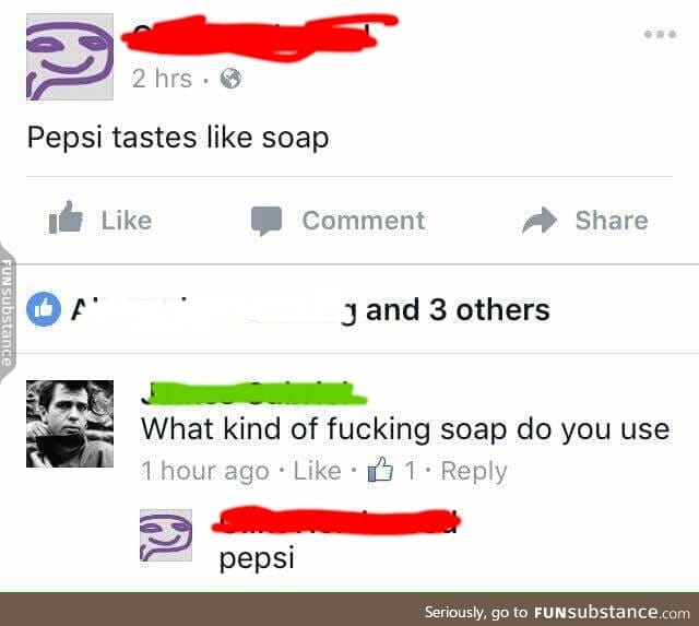 Pepsi soap