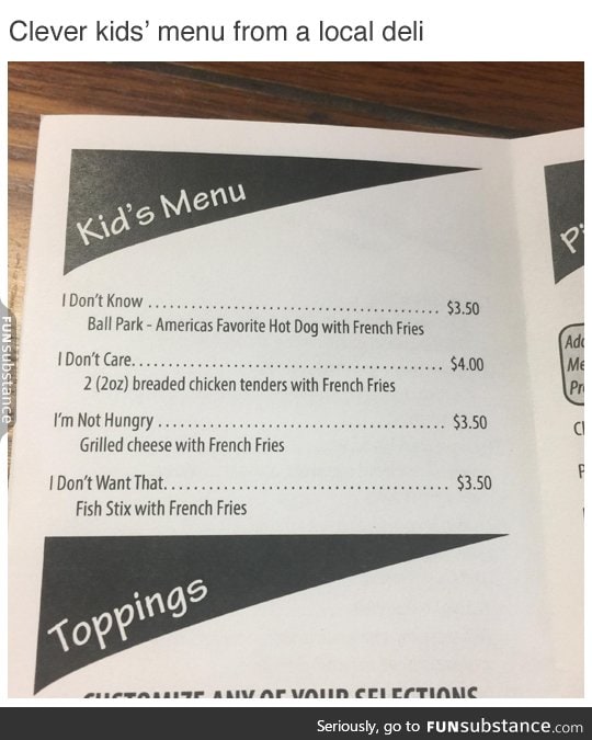 A+ menu