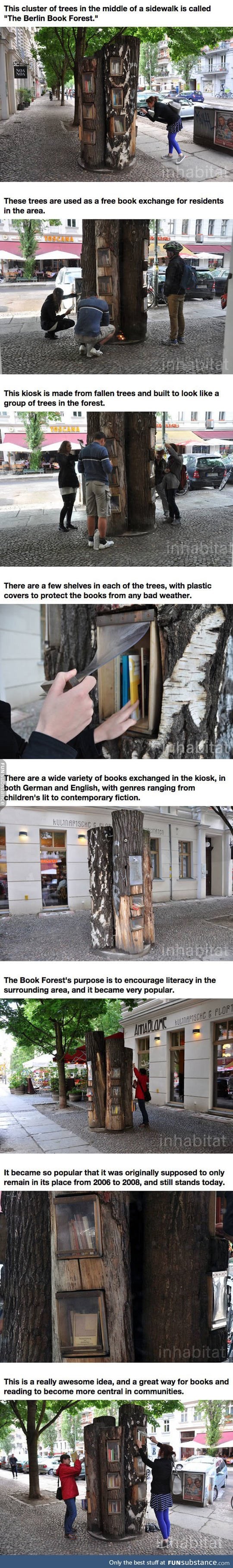 Book forest in berlin