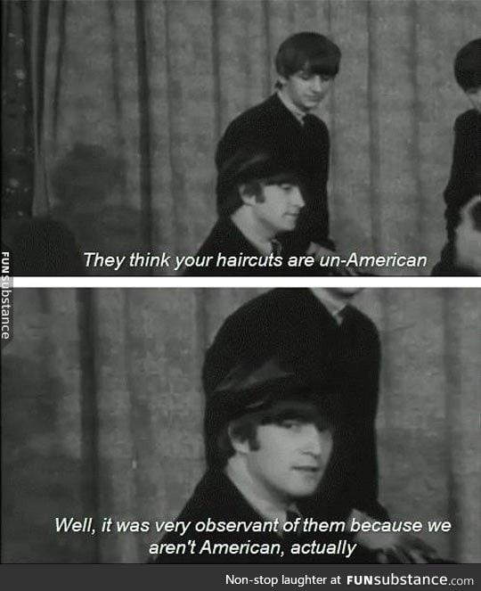 The beatles, masters of sass