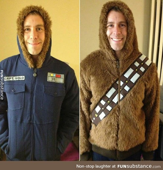 Solo/chewbacca reversible jacket