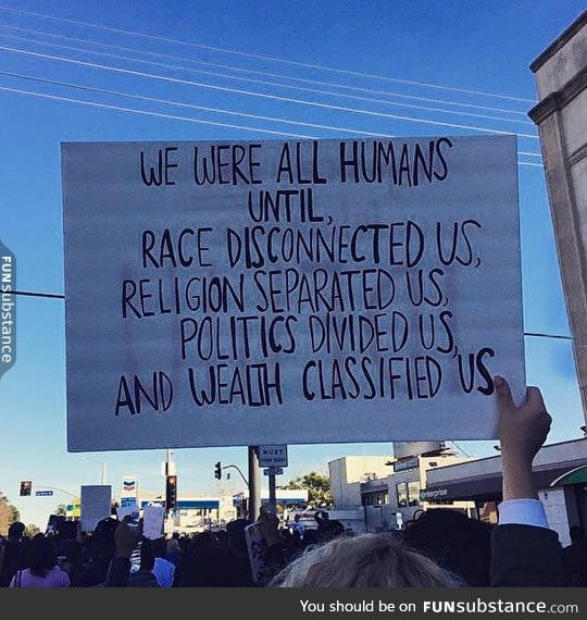 They say we are all humans
