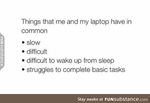 Me vs my laptop