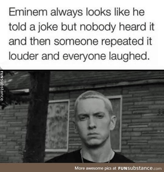 Eminem's Serious Look