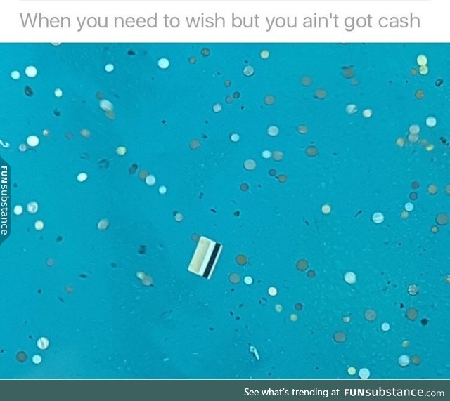 Make wish with a debt