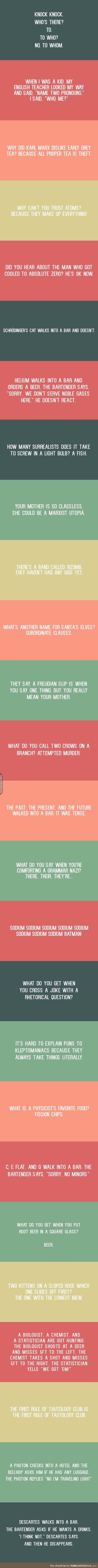 Nerdy English language jokes