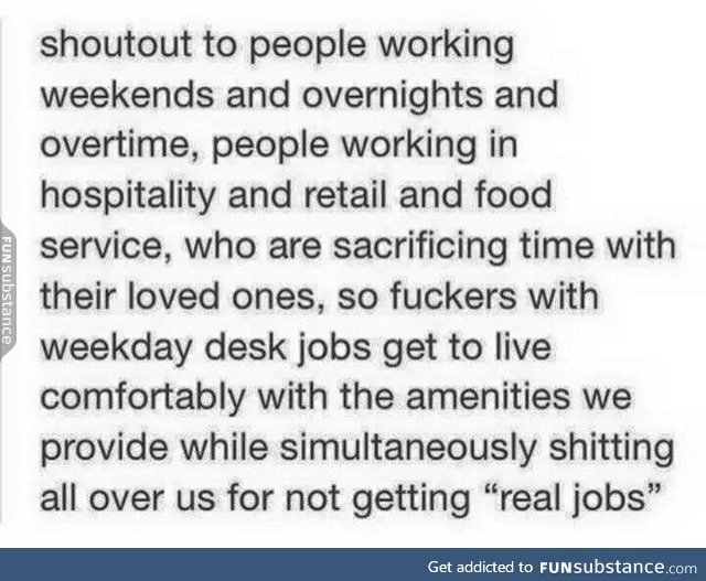Shout out to those working overtime