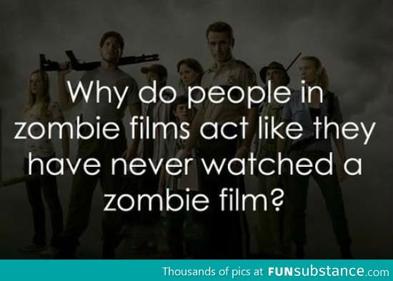 People in zombie films