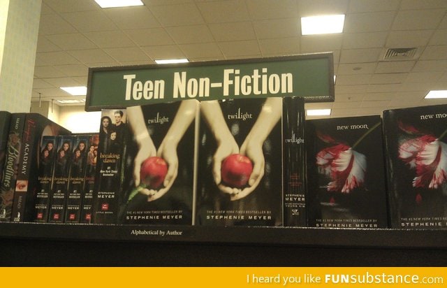 Someone tell Barnes and Noble what "Non-fiction" means