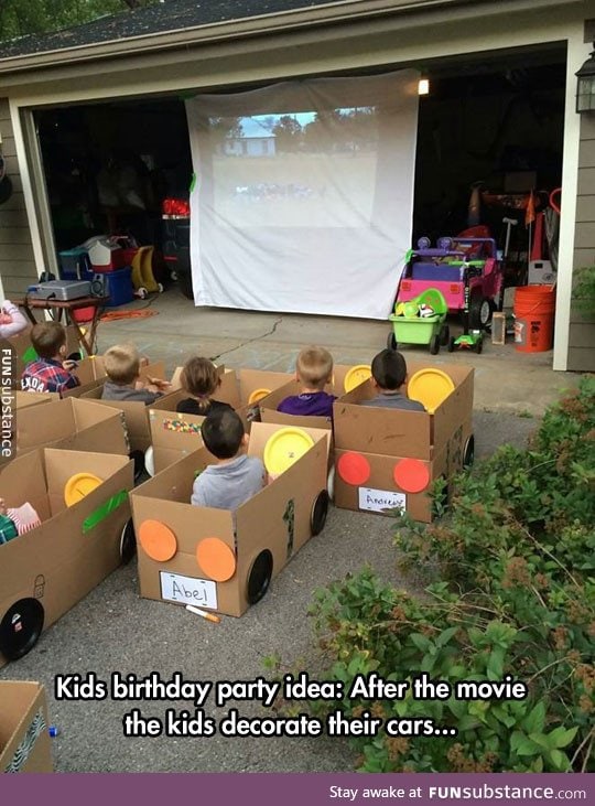 Drive-in movie for kids